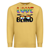 Antique Gold love is blind Premium Sweatshirt - MaliasSmallBusiness