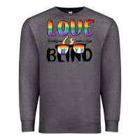Charcoal Heather love is blind Premium Sweatshirt - MaliasSmallBusiness