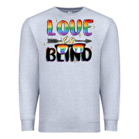 Heather Grey love is blind Premium Sweatshirt - MaliasSmallBusiness