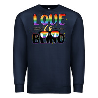 Navy love is blind Premium Sweatshirt - MaliasSmallBusiness