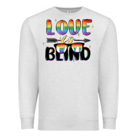 Oatmeal Heather love is blind Premium Sweatshirt - MaliasSmallBusiness