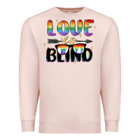 Pale Pink love is blind Premium Sweatshirt - MaliasSmallBusiness