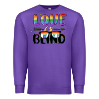 Purple love is blind Premium Sweatshirt - MaliasSmallBusiness