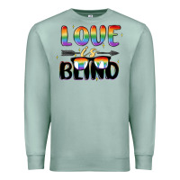 Seafoam love is blind Premium Sweatshirt - MaliasSmallBusiness