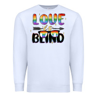 White love is blind Premium Sweatshirt - MaliasSmallBusiness