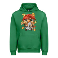 Emerald mushroom gnome Urban Hoodie - BarkalooDesign