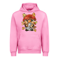 Fuchsia Pink mushroom gnome Urban Hoodie - BarkalooDesign