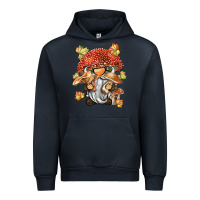 Navy mushroom gnome Urban Hoodie - BarkalooDesign