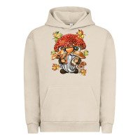 Pigment French Oak mushroom gnome Urban Hoodie - BarkalooDesign