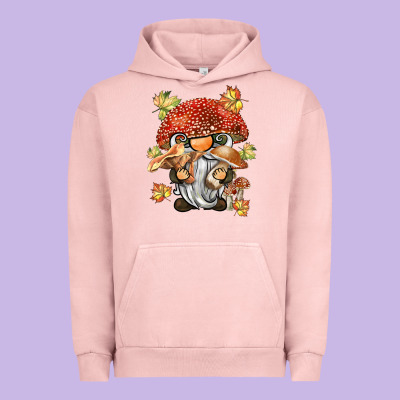 Mushroom Gnome Urban Hoodie Designed By Barkaloodesign