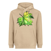 Mushroom green leaf Heavyweight Hoodie - BarkalooDesign