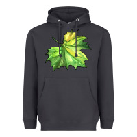 Smoke green leaf Heavyweight Hoodie - BarkalooDesign