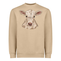 Mushroom charolais calf Heavyweight Sweatshirt - RanaPortraitStore