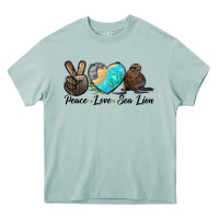 Arona Peace Love Sea Lion Heavy Core Tee - LillyAllenDesigns