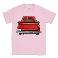 Bubblegum Pink western red truck back view Classic Tee - FaDigitalArtStudio