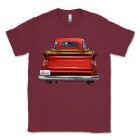 Burgundy western red truck back view Classic Tee - FaDigitalArtStudio