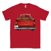 Red western red truck back view Classic Tee - FaDigitalArtStudio
