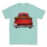 Seafoam western red truck back view Classic Tee - FaDigitalArtStudio