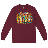 Burgundy girl mama Long Sleeve Tee - RacoonDesign