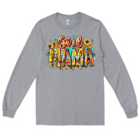 Heather Grey girl mama Long Sleeve Tee - RacoonDesign