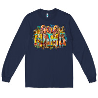 Navy girl mama Long Sleeve Tee - RacoonDesign