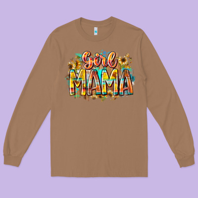 Girl Mama Long Sleeve Tee Designed By Racoondesign