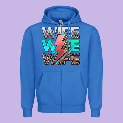 Racing Wife Zipper Hoodie Designed By Adodesignshop