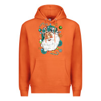 Carrot Western Santa Christmas Premium Hoodie - NancyCooperArtShop