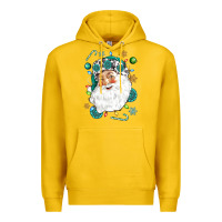 Lemon Western Santa Christmas Premium Hoodie - NancyCooperArtShop