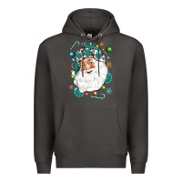 Smoke Western Santa Christmas Premium Hoodie - NancyCooperArtShop