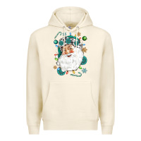 Tofu Western Santa Christmas Premium Hoodie - NancyCooperArtShop