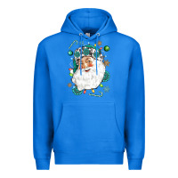 True Royal Western Santa Christmas Premium Hoodie - NancyCooperArtShop