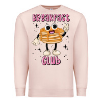 Pale Pink breakfast club Premium Sweatshirt - MaliasSmallBusiness