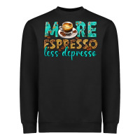 Black more espresso less depresso western Heavyweight Sweatshirt - texasbilliewilder