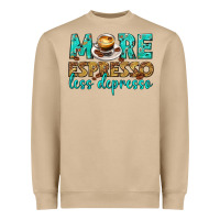 Mushroom more espresso less depresso western Heavyweight Sweatshirt - texasbilliewilder