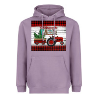 Lavender christmas on the farm tractor Heavyweight Hoodie - Jasminsmagicworld