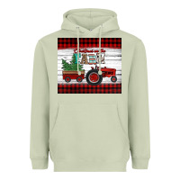 Matcha christmas on the farm tractor Heavyweight Hoodie - Jasminsmagicworld