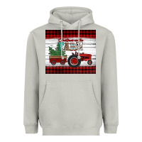 Moon Dust christmas on the farm tractor Heavyweight Hoodie - Jasminsmagicworld