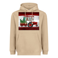 Mushroom christmas on the farm tractor Heavyweight Hoodie - Jasminsmagicworld