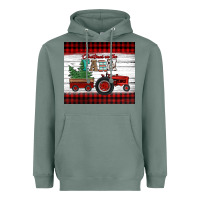 Sage christmas on the farm tractor Heavyweight Hoodie - Jasminsmagicworld