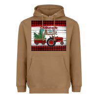 Toasted Coconut christmas on the farm tractor Heavyweight Hoodie - Jasminsmagicworld