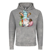 Cloud Rock Easter Bunny Gnomes with Egg and Carrot Vintage Hoodie - RanaPortraitStore