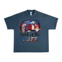 Midnight Navy land of the free caravan gnomies Urban Heavy Tee - BarkalooDesign