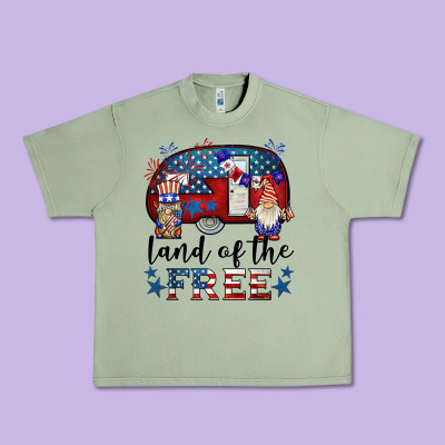 Land Of The Free Caravan Gnomies Urban Heavy Tee Designed By Barkaloodesign