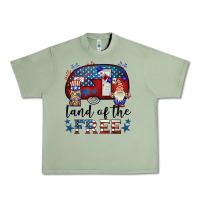 Oil Green land of the free caravan gnomies Urban Heavy Tee - BarkalooDesign