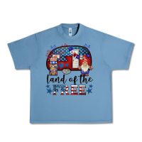 Pebble Blue land of the free caravan gnomies Urban Heavy Tee - BarkalooDesign