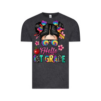 Vintage Black hello first grade Vintage Tee - texasbilliewilder