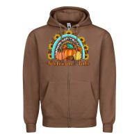Chestnut Welcome Fall Rainbow Zipper Hoodie - Artiststas