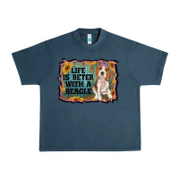 Midnight Navy life is better with a beagle Urban Heavy Tee - RanaPortraitStore