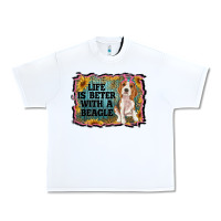 White life is better with a beagle Urban Heavy Tee - RanaPortraitStore
